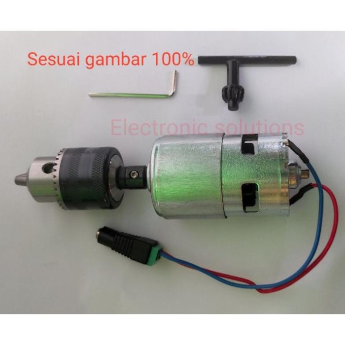Motor Dinamo Dc 775 Plus Chuk Bor 10Mm Terlaris