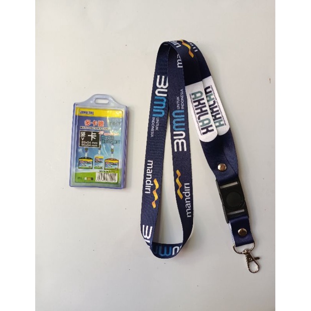 

(Ready Stock) tali id card mandiri akhlak printing