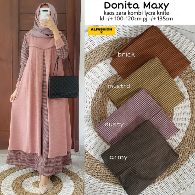 DONITA MAXY DRESS | DRESS WANITA MUSLIM | BY AL FASHION
