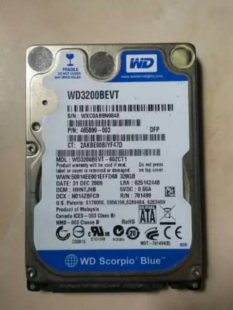 Hardisk LAPTOP 320GB