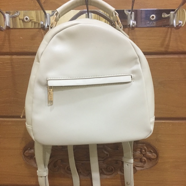 Tas ransel wanita vnc bag preloved bekas putih