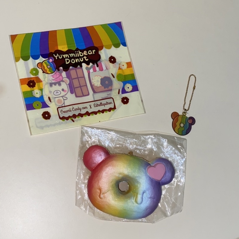 FLASH SALE SQUISHY YUMMIIBEAR BY CREAMIICANDY Rainbow Donut