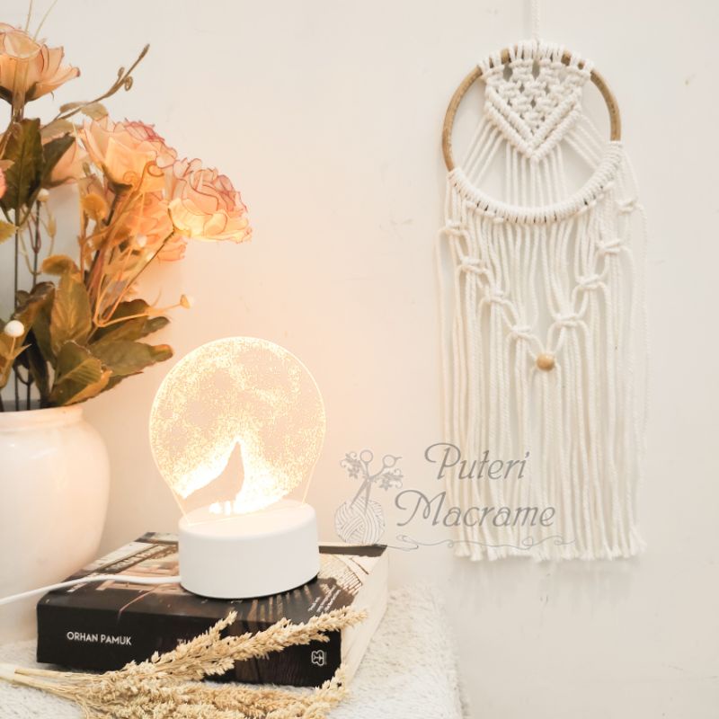 Hiasan Dinding Macrame Dream Catcher Aesthetic (Kode 2)