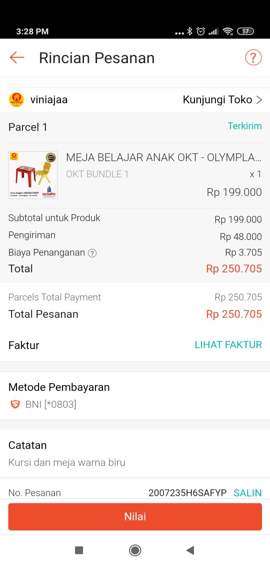 Meja Belajar Anak Okt - Olymplast