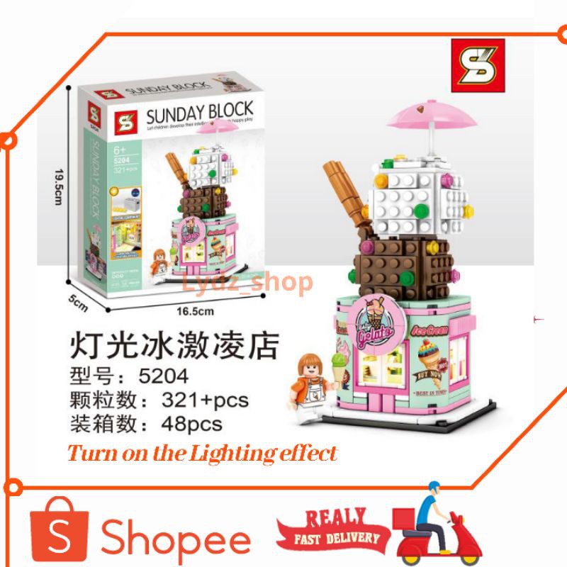 Mainan anak Brick Sunday Block Mainan anak perempuan Lego shop lego friends mainan kreatifitas