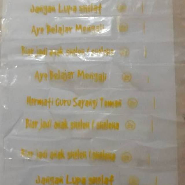 

Plastik Es Spidol Sablon kekinian 3x23 kuning/hijau