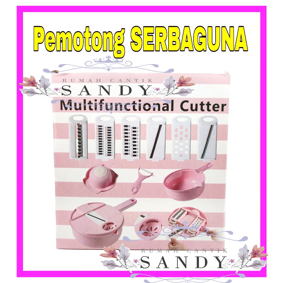 Alat Pemotong Sayuran 12 In 1 ~ SET Parutan Sayur &amp; Buah Serbaguna