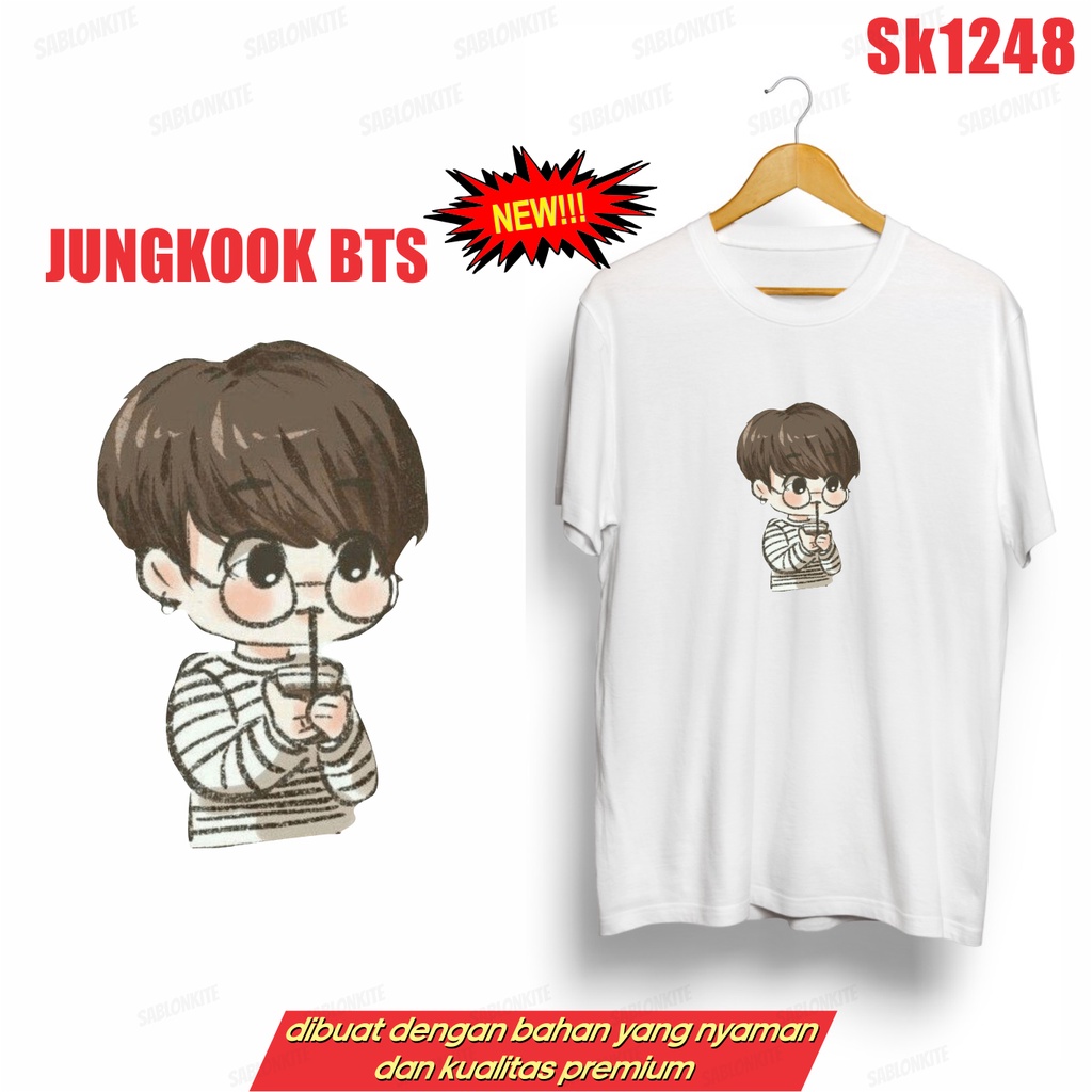 MURAH!!! KAOS KPOP JUNGKOOK JK SK1248 UNISEX ADA KAOS ANAK