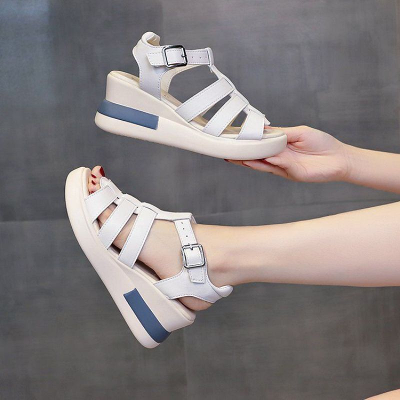 Sepatu Wedges Wanita Import M928 Sepatu Wedges tali  Premium Quality