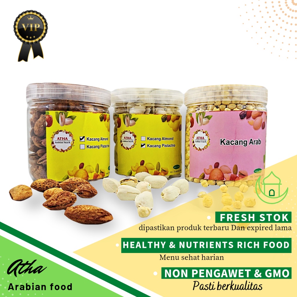 Kacang Almond Atha Food Renyah Dan Gurih 275 Gram