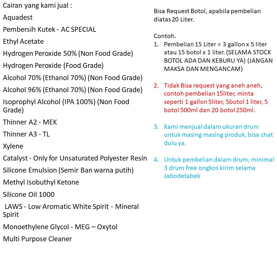 Methyl Isobuthyl Ketone - 10 Liter - Thinner - Solvent - MIBK - Cleaning Agent - Pembersih Spidol