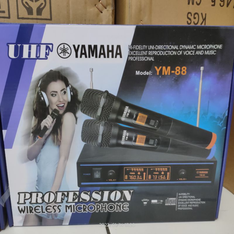 mic wireless YAMAHA YM-88 Wireless microphone Yamaha ym-88 terbaru