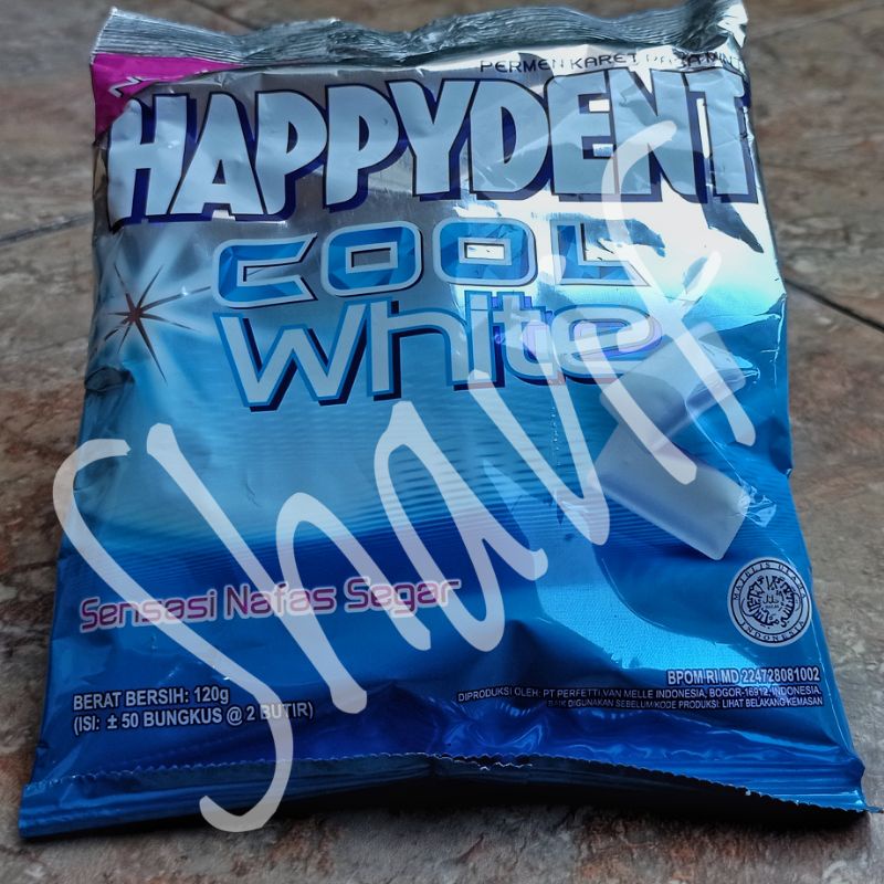 

Permen Happydent White Kemasan Bag 120 gram