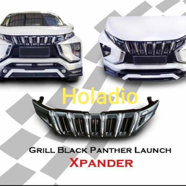 GRILL APOLLO XPANDER TAHUN 2018-2021 BLACK GLOSSY CHROME - SEVENCODE