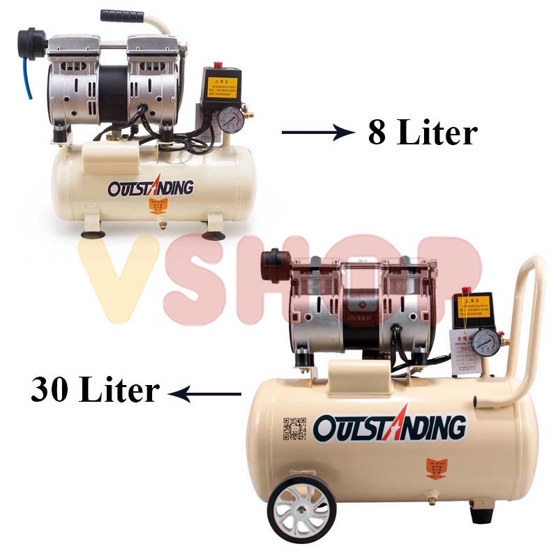 KOMPRESOR UDARA - AIR COMPRESSOR OUTSTANDING OTS-550 SILENT TANPA OLI