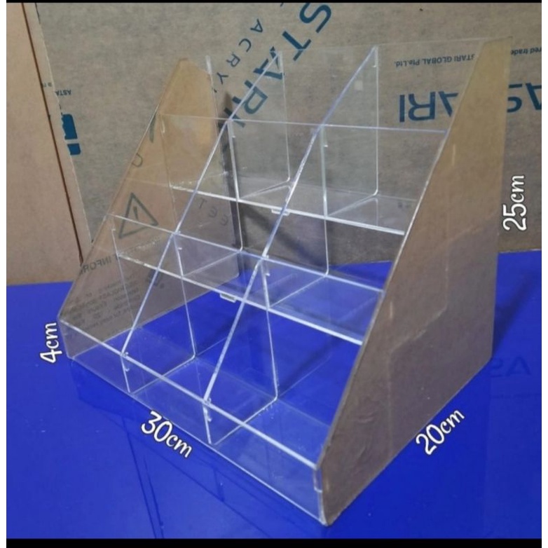 akrilik rak kopi sacet