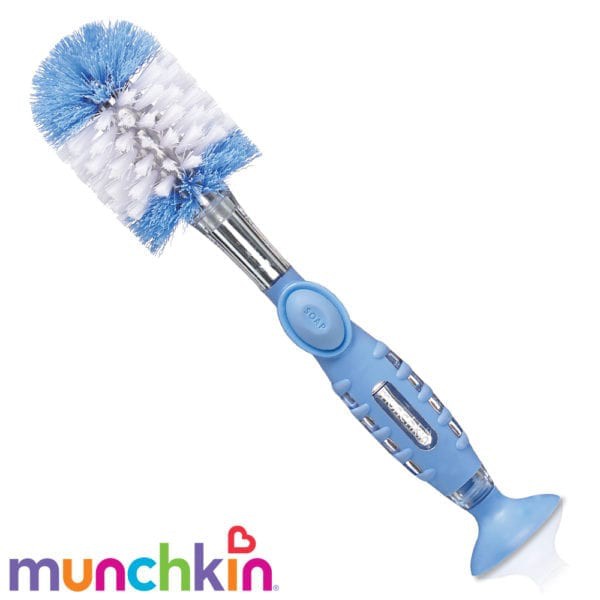 Munchkin Soap Dispensing Bottle Brush (Bisa Diisi Cairan Pembersih)