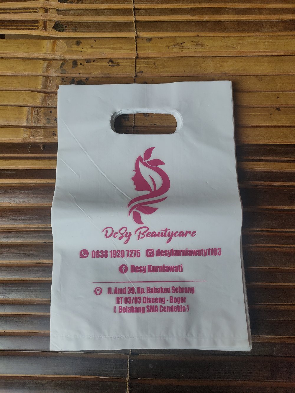 Plastik Hd Plong Tipis Ukuran 15x22cm (kecil) Dengan Sablon