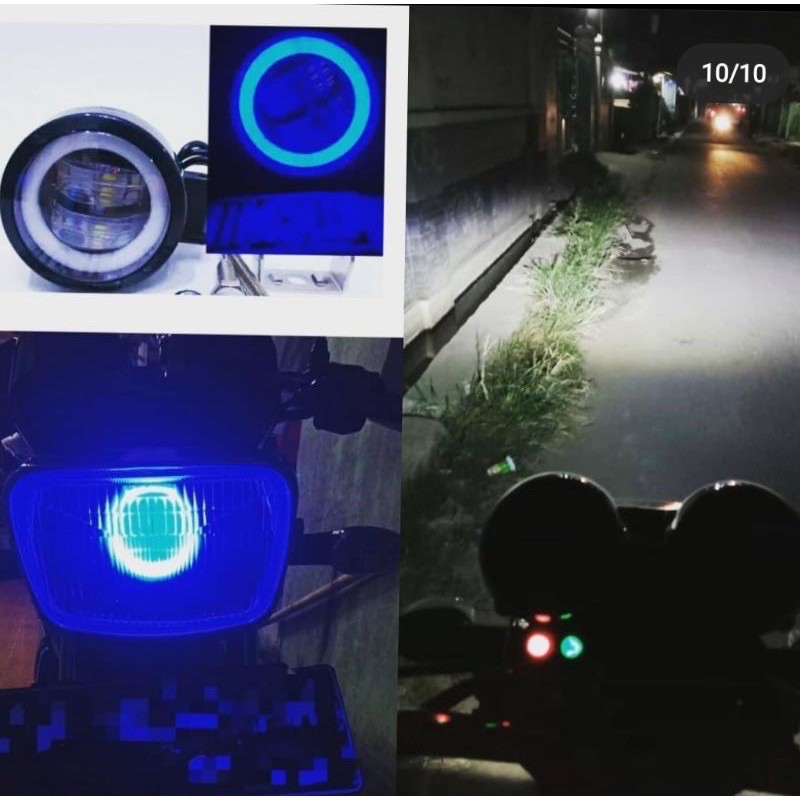 Lampu Sorot Tembak Sorot LED 20 CWL 2 mata lensa 4D 20watt Cree angel eyes harga satuan