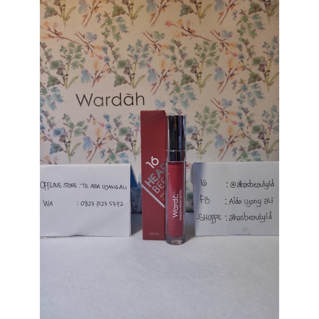Wardah Exclusive Matte lip Cream No.16 Hearth Beet / lipstik lipstick