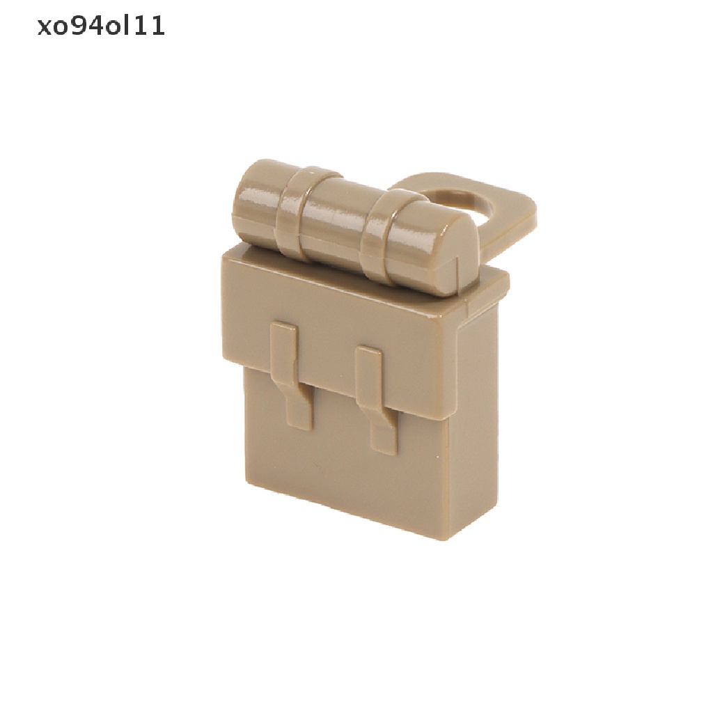 Xo 10PCS WW2 Mainan Balok Bangunsusun Model Lego Bentuk Tas Ransel Militer Untuk Hadiah OL