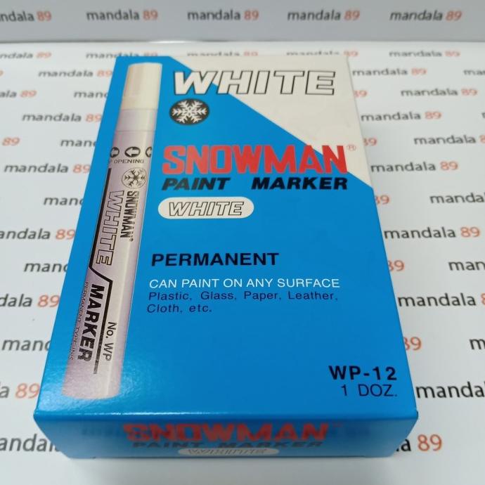 

(BISA COD) SPIDOL SNOWMAN WHITE PAINT WP-12 TERLENGKAP Kode 1108