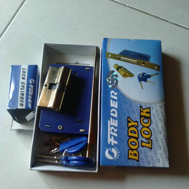Bodi Kunci Pintu Sliding Door / Pintu Dorong / Body Lock Freder