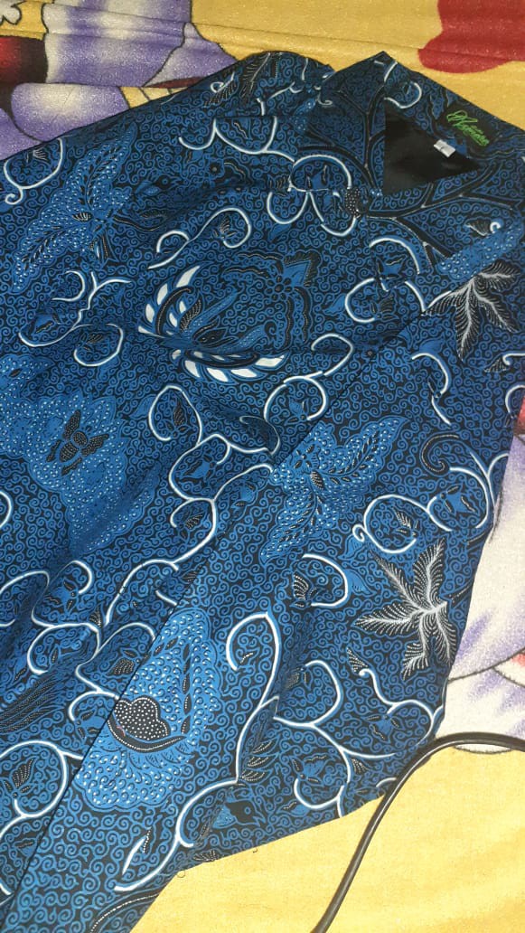 Kemeja Batik Rakabuming Batik Solo Halus Asli Katun Cabut Sragenan Full Furing