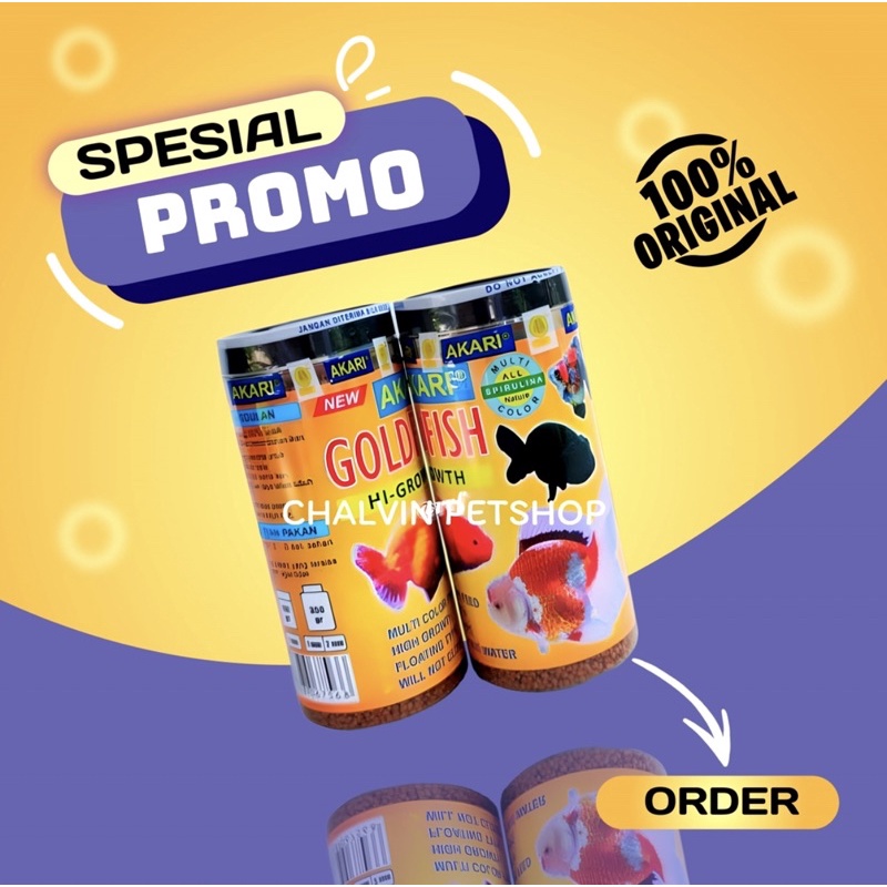 Pellet AKARI GOLDFISH / Pakan Ikan Koki Pellet AKARI GOLDFISH ORIGINAL