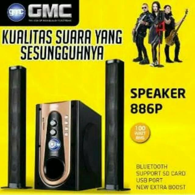 Promo Bluetooth Speaker GMC 886 P
