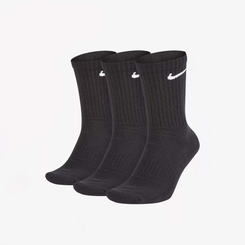 Jual Nike Everyday Cushioned Crew Black | Shopee Indonesia