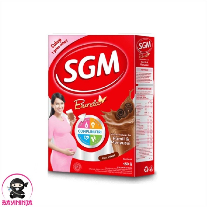 

SGM Bunda Susu Ibu Hamil Menyusui Coklat Box 150g 150 g T-Ninjabayi 01