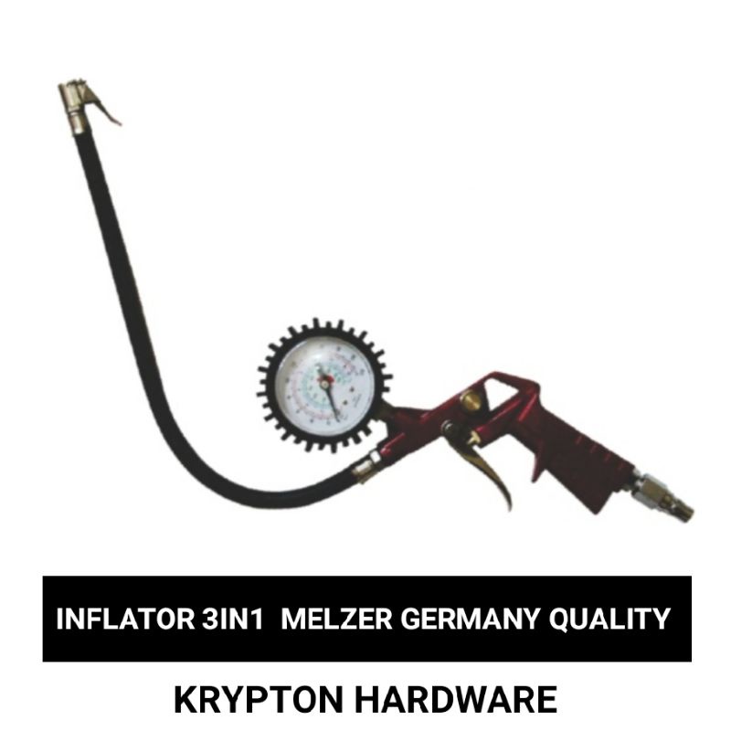 Inflator alat isi dan ukur tekanan angin ban type TG-4 Melzer germany quality