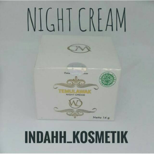 cream malam temulawak WD BPOM