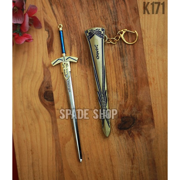 NEW keychain ./ gantungan kunci pedang excalibur fate stay night