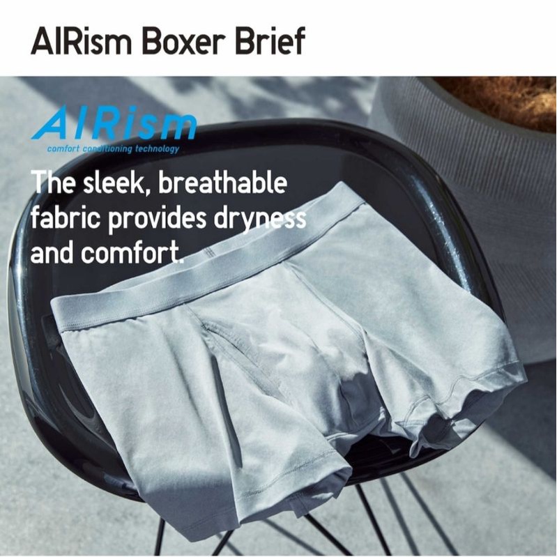 PO UNIQLO MEN AIRISM BRIEF PAKAIAN DALAM BOXER LOW RISE