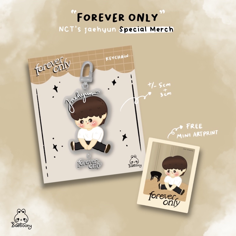 [NCT LAB] JAEHYUN - Forever Only Keychain by Baeboony