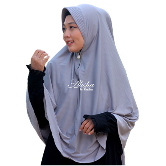 Hijab Syari Khimar Jumbo Zipper Alisha Nur Khadijah