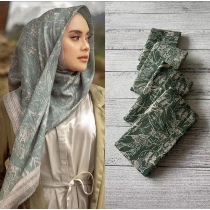 kerudung denay segi empat/hijab segi empat motif/kerudung denay bahan voal halus/kerudung syar'i segiempat motif denay 130x130 voal laser cut/jilbab denay segi empat