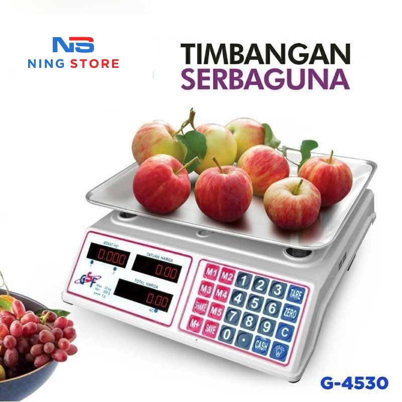 GSF TIMBANGAN DIGITAL 30KG/TIMBANGAN BUAH /TIMBANGAN SERBAGUNA