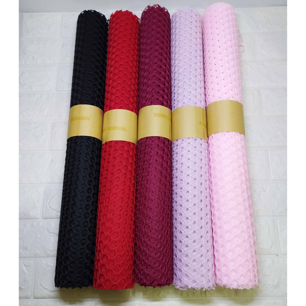 ( 1 Roll) Kertas bunga Korean Circle Poly Net Jaring Bunga Buket DIY