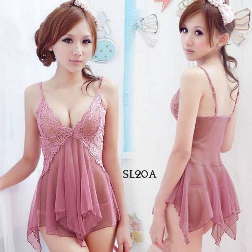 [READY STOCK] LINGERIE SEXY SLEEPWEAR LACE BAJU TIDUR TRANSPARAN SALEM SL20A