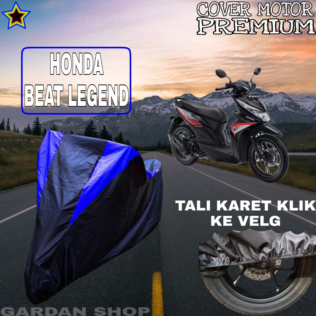 Sarung Motor HONDA BEAT LEGEND Hitam BIRU Body Cover Honda PREMIUM