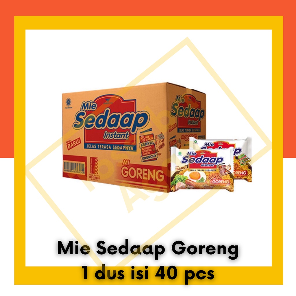 

Mie Sedaap Goreng 1 Dus Box Karton isi 40pcs Mi Instan Sedap