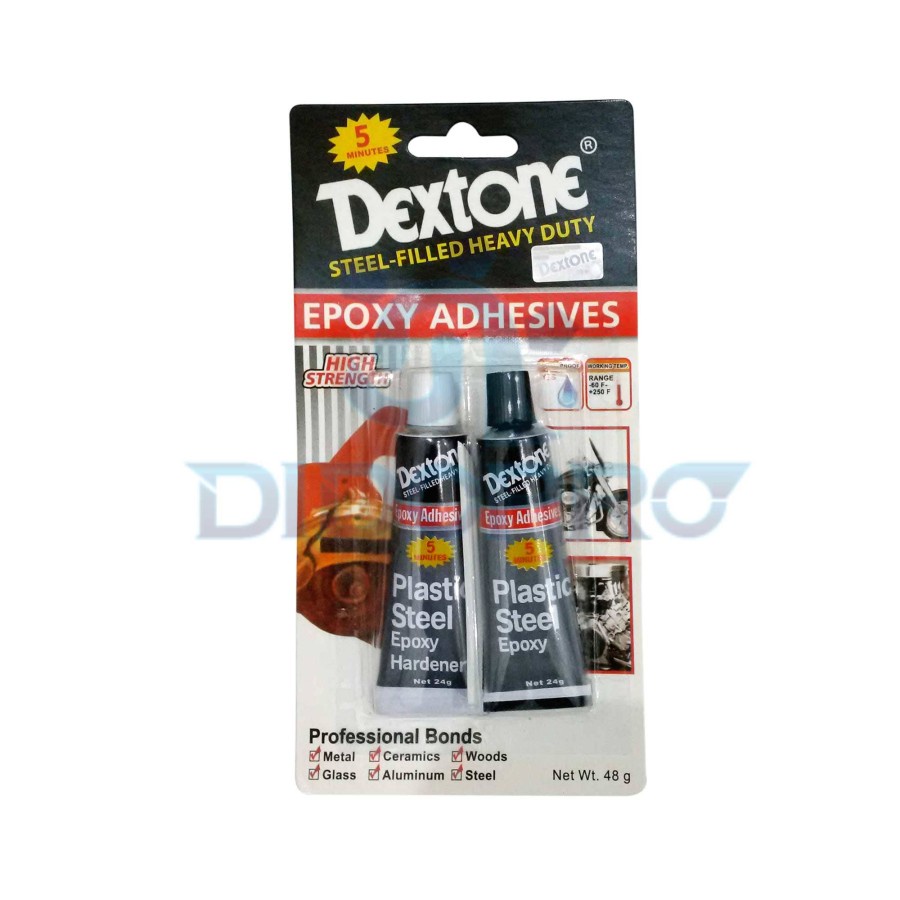 Lem Dextone Dexton 5Menit isi 2 untuk Besi-Kaca-Keramik-Kayu-Metal