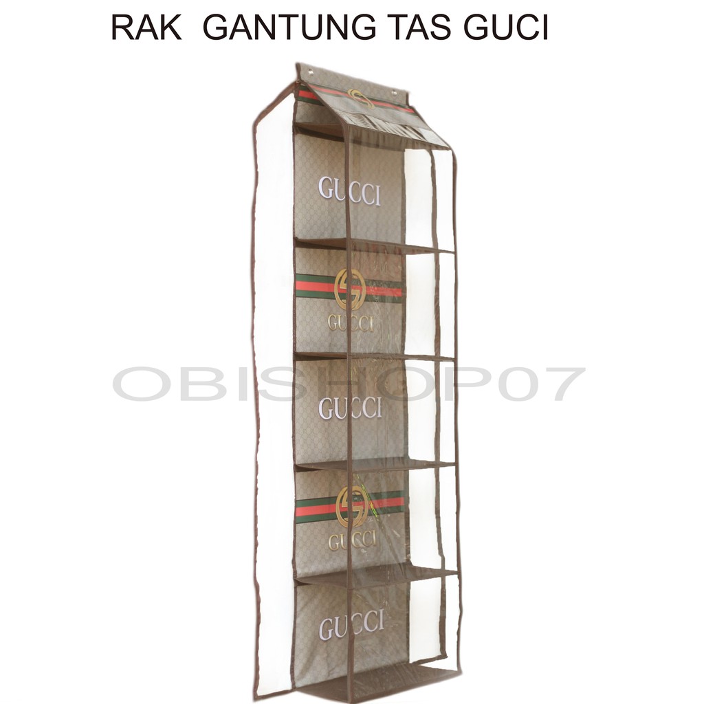 Rak Gantung Tas Dinding / Rak Gantung Tas Praktis / Rak Gantung Tas Murah / Rak Gantung 6 Susun / Ra