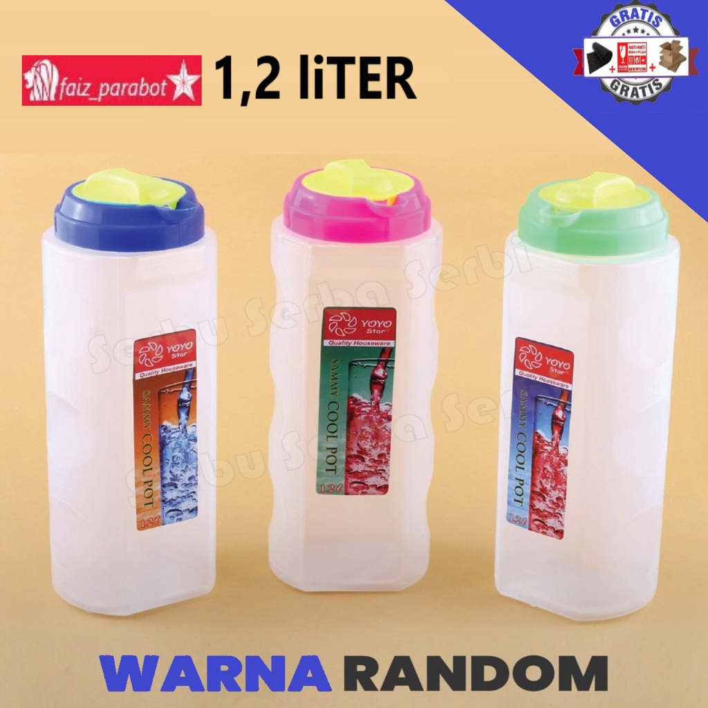 botol Cool pot Plastik/ Tempat Minum Uk. 1,2 liter