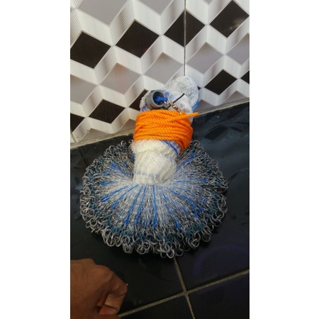 jala sampling udang vaname senar 025  lubang 3per4 inchi panjang2mtr