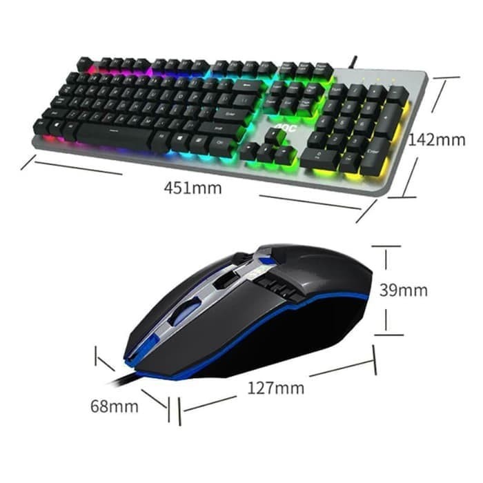 Keyboard Mouse Gaming AOC KM410