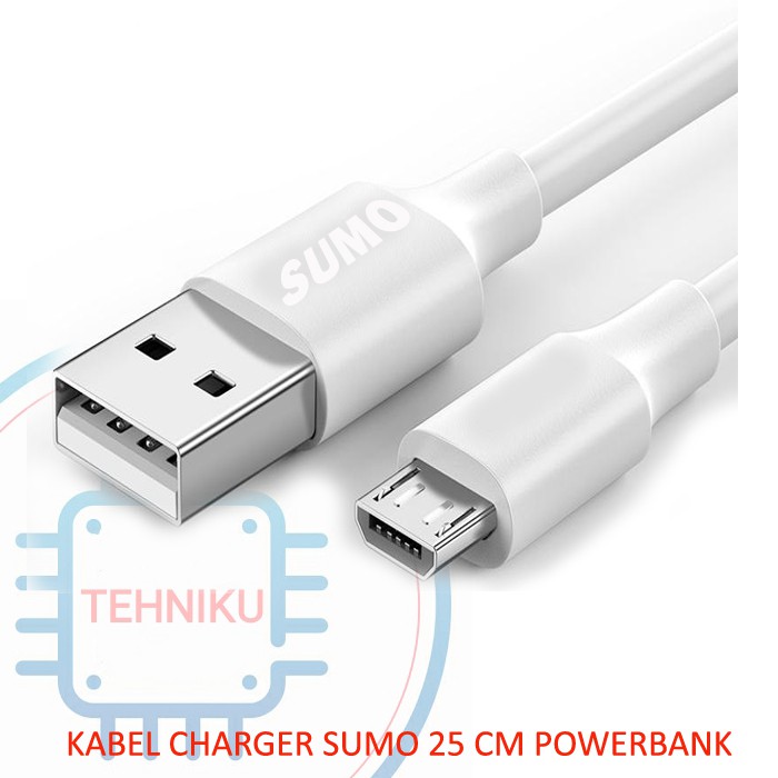 Kabel Charger micro 25 cm Sumo powerbank musik box charger micro